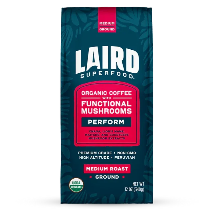 Organic PERFORM Functional Mushroom Coffee - Medium Roast Ground