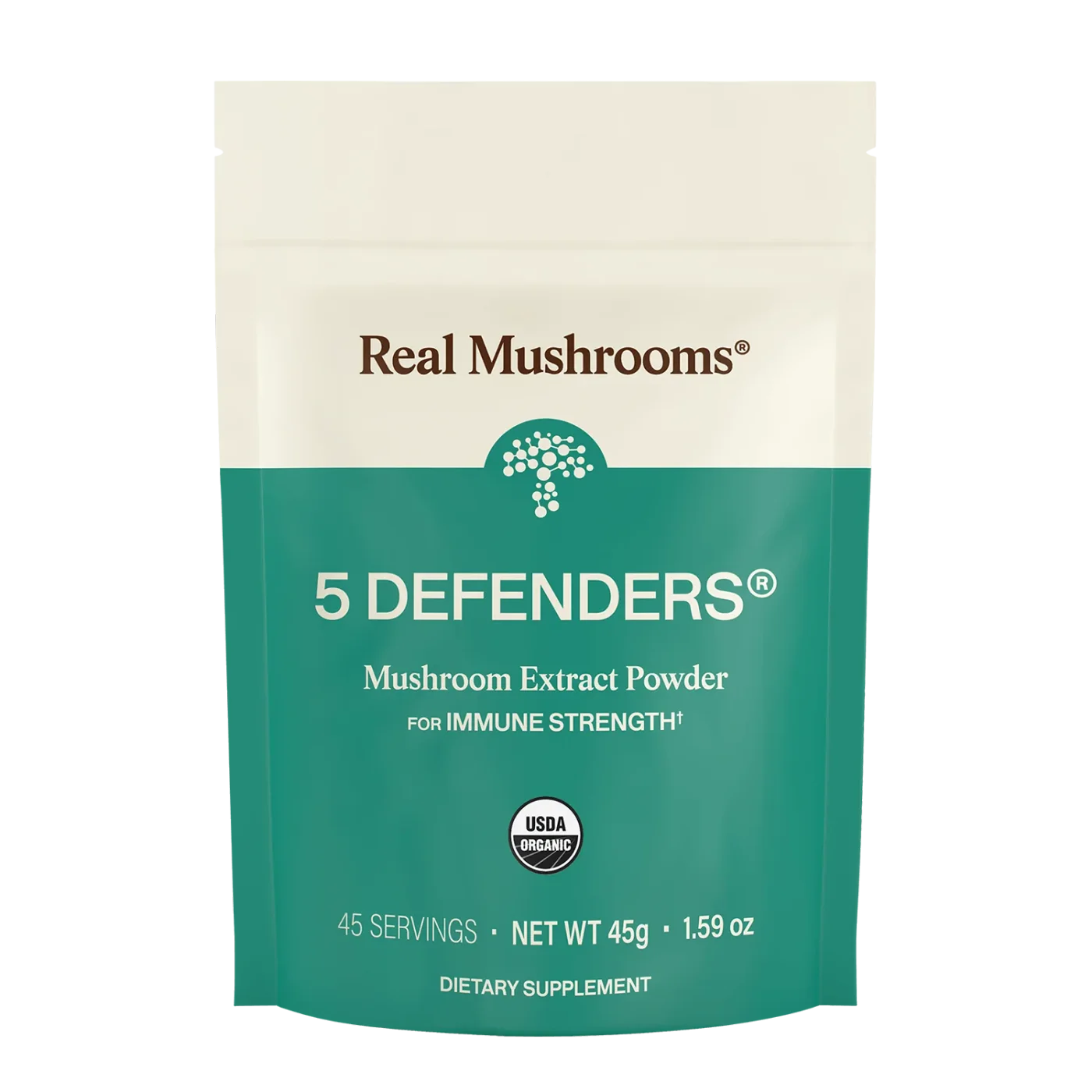 Real Mushrooms 5 Defenders Organic Mushroom Powder
