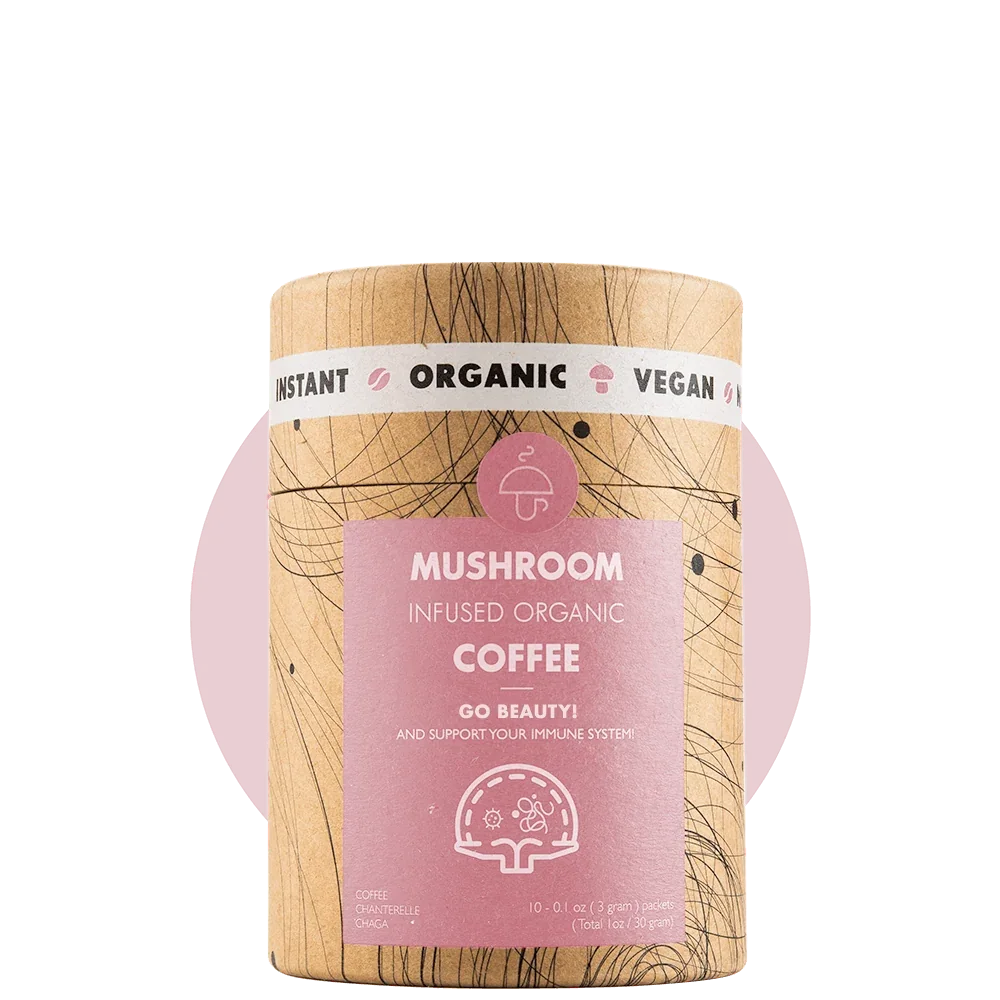 Go Beauty – organic instant coffee with Lions's Mane and Reishi